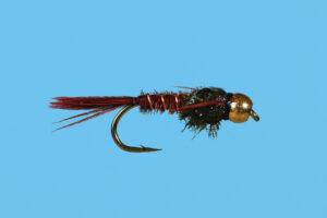 B. H. PHEASANT TAIL-FLASHBACK, RED #18 (XBN110)